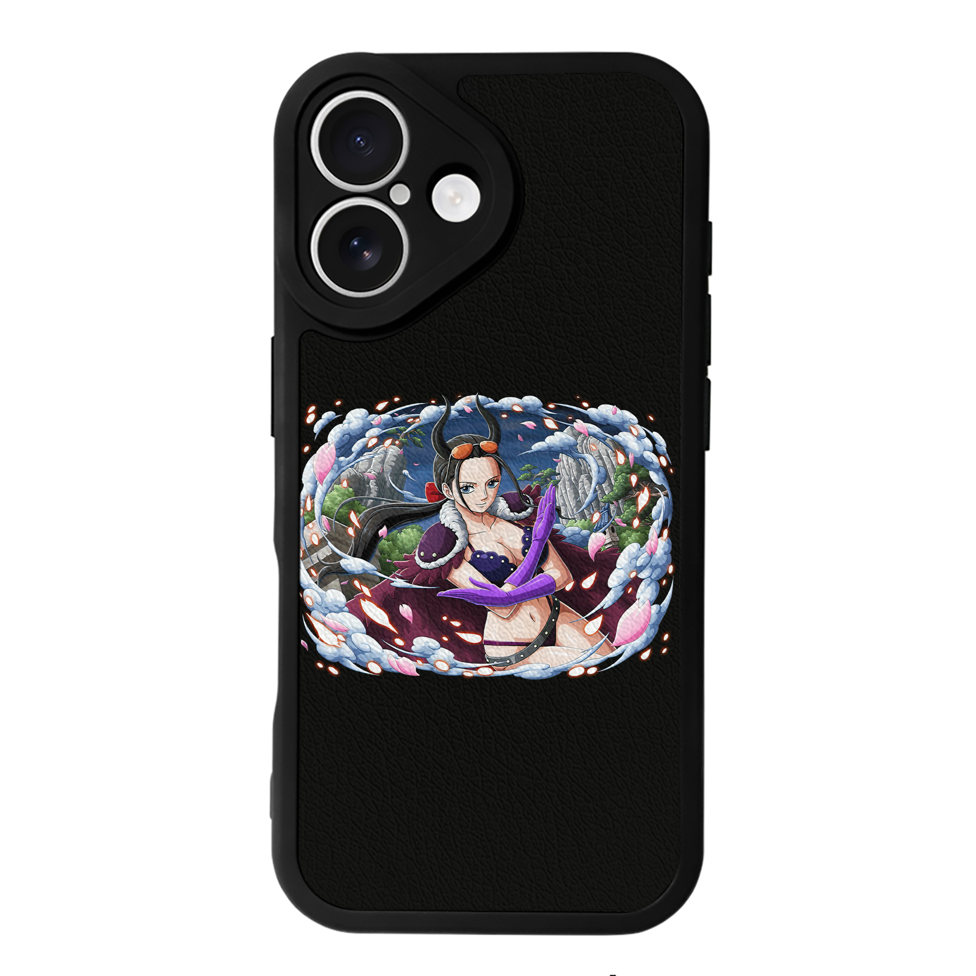 （画像用） ワンピース ニコ・ロビン ONE PIECE Nico Robin 【iPhone 16シリーズ対応】シリコンスマホケース（レザー調） 材質：シリコン